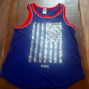 Misses patriotic tank top.  This was never worn but the tags were removed.